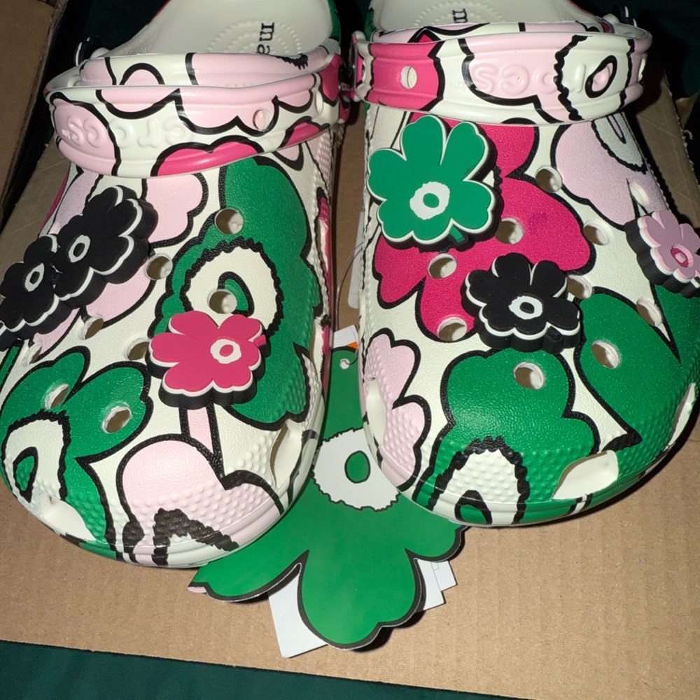 CROCS Marimekko Classic Clogs with Floral Design